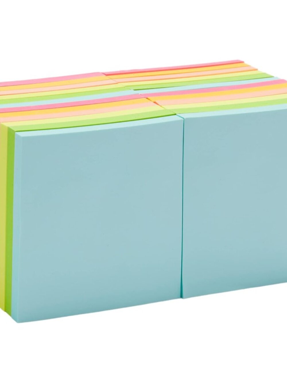 Square Sticky Notes for Organizing, Reminders, To Do Lists, Clean Removal, 3"x3"